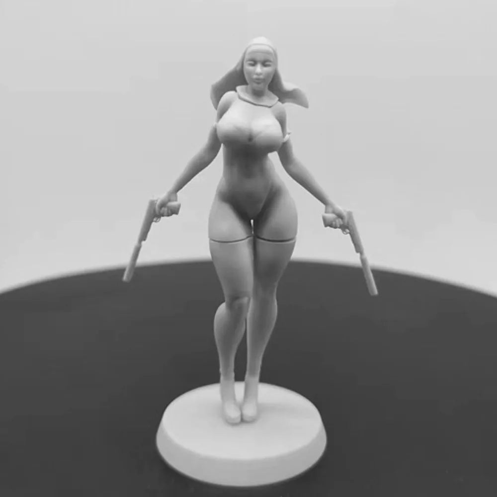 1/24 Dark Fantasy Nun Warrior, Resin Model Figure Kit, Fantasy Theme, Unassembled and Unpainted