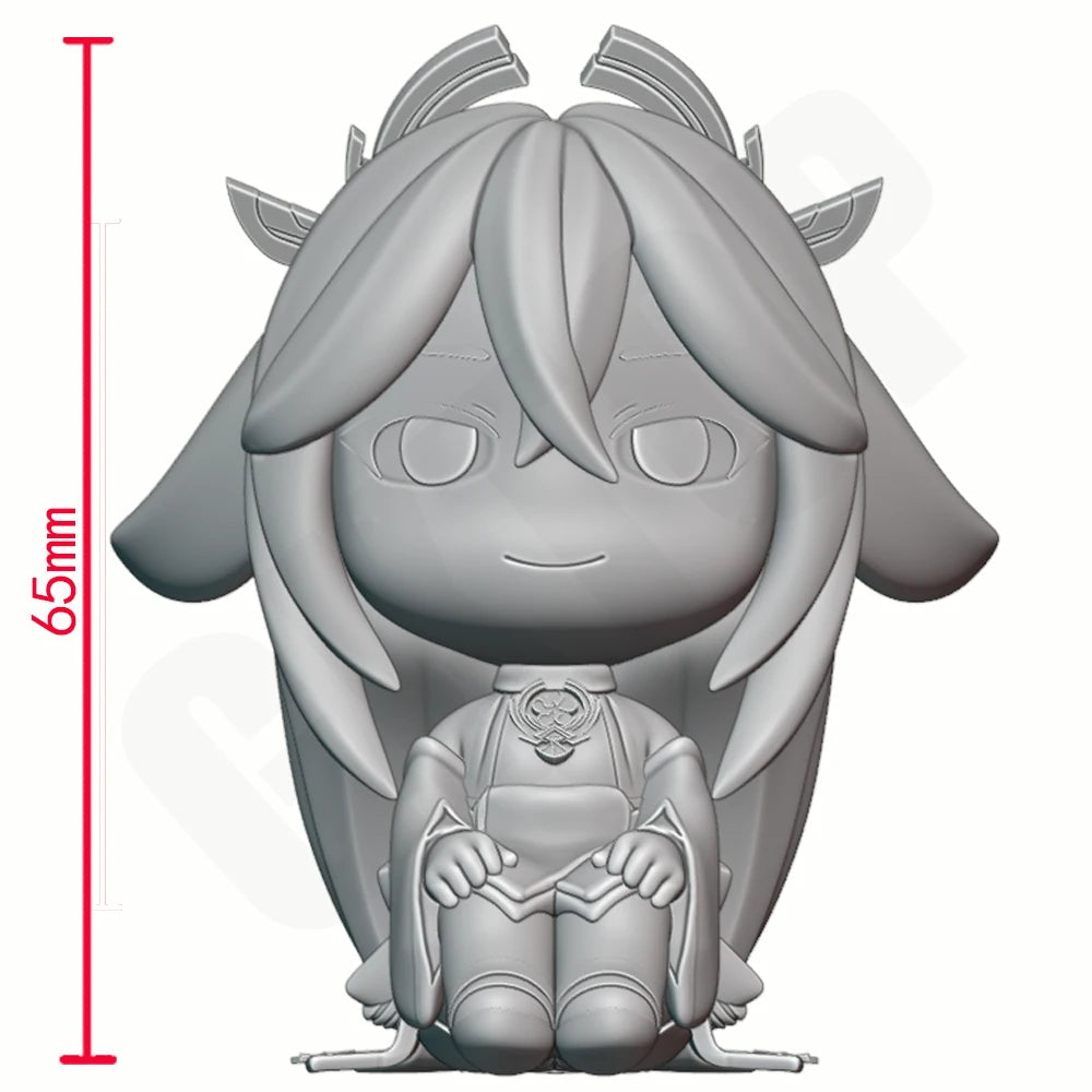 1/24 Kawaii Fox-Eared Girl, Resin Model Figure Kit, Anime Theme, Unassembled and Unpainted
