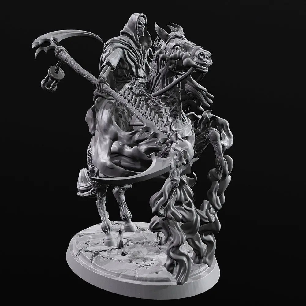 90mm Demonic Axe Knights, 8 Figures, Resin Model Figure Kit, Fantasy Theme, Unassembled and Unpainted