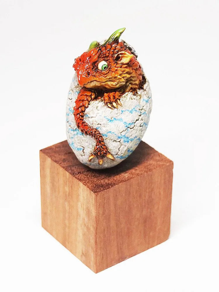 50mm Dragon Head in Eggshell, Resin Model Figure Kit, Fantasy Theme, Unassembled and Unpainted