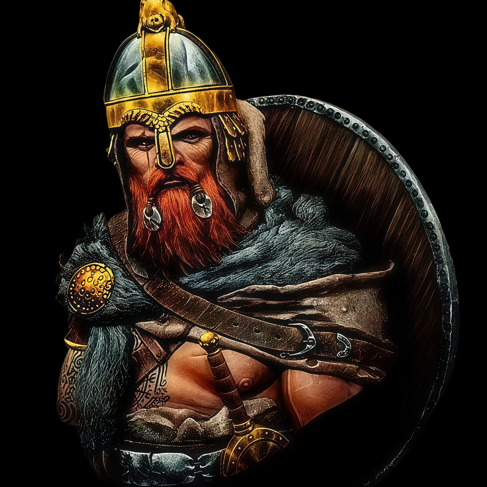 1/10 Medieval Norse Warrior, Resin Model Bust Kit, Unassembled and Unpainted