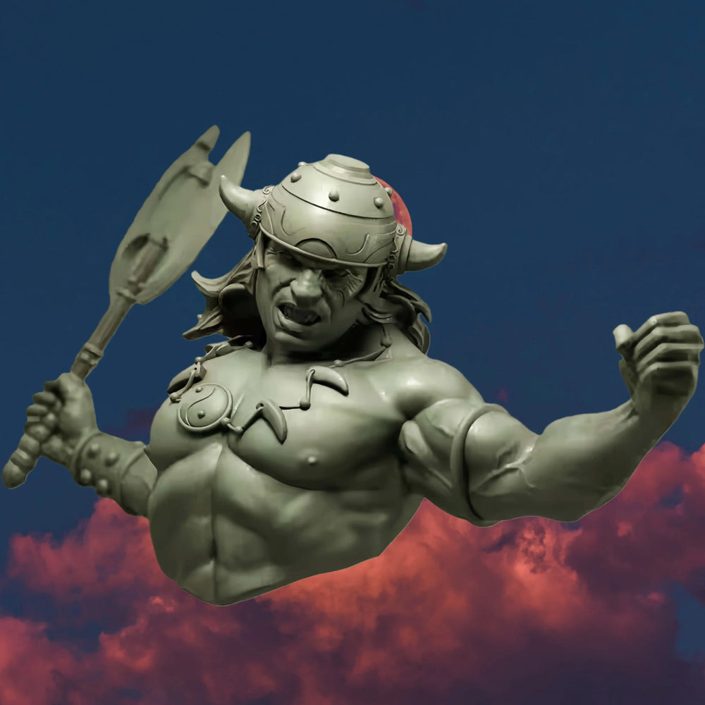1/12 Berserker, Resin Model Bust Kit, Fantasy Theme, Unassembled and Unpainted