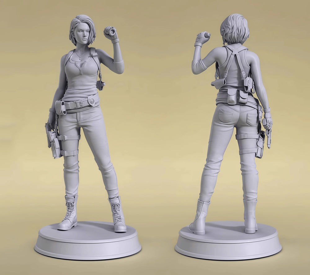 1/24 Modern Female Assassin, Resin Model Figure Kit, Anime Theme, Unassembled and Unpainted