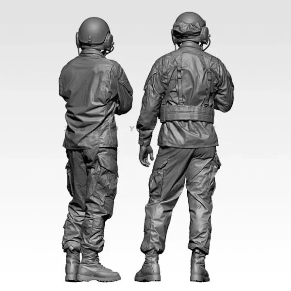1/35 Modern Warfare Soldiers, 2 Figures, Resin Model Figure Kit, Unassembled and Unpainted