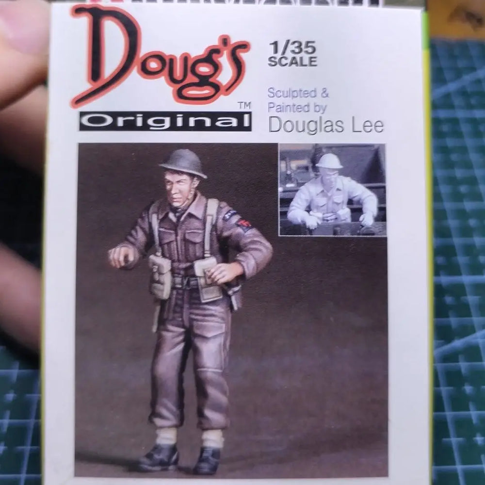 1/35 WWI British Infantryman Prone Firing, Resin Model Figure Kit, Unassembled and Unpainted
