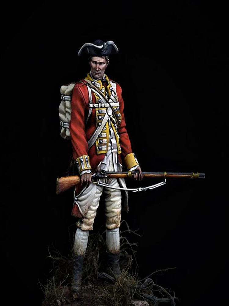 1/24 Napoleonic British Infantryman, Resin Model Figure Kit, Unassembled and Unpainted