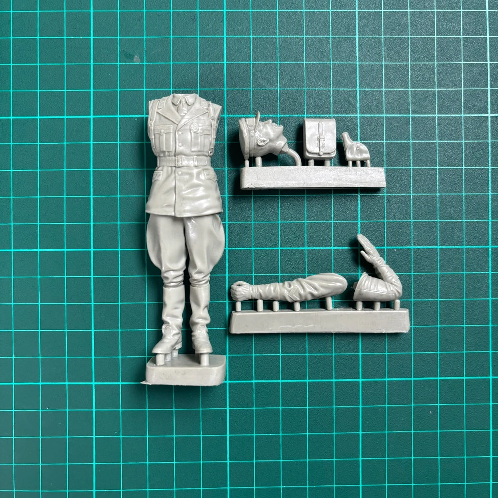1/16 WWII Soviet Red Army Captain, Resin Model Figure Kit, Unassembled and Unpainted
