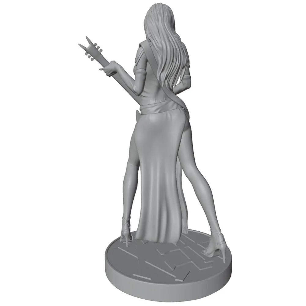 1/24 Female Guitarist, Resin Model Figure Kit, Anime Theme, Unassembled and Unpainted