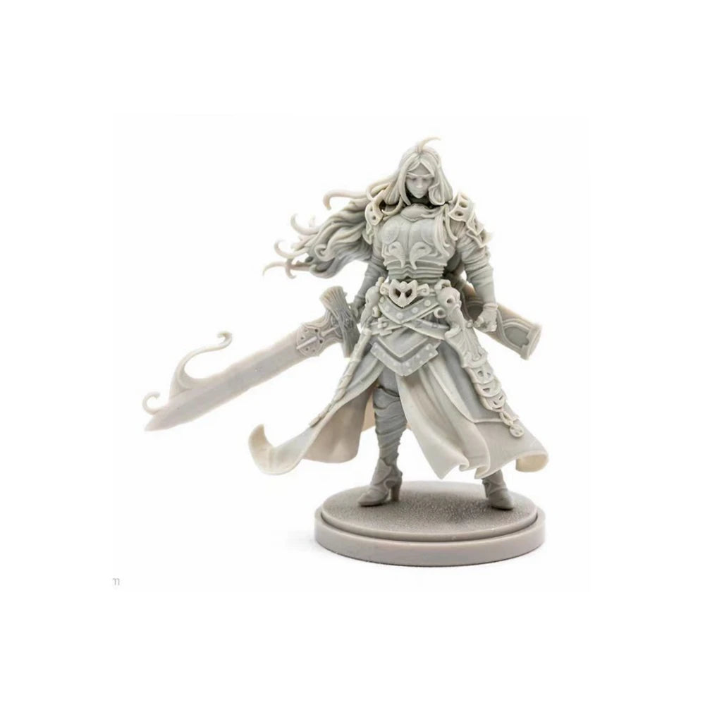 Dead Kingdom Female Warriors and Sorceresses, 9 Figures, Resin Model Figure Kit, Fantasy Theme, Unassembled and Unpainted