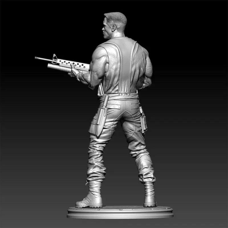 1/18 Modern Tactical Operator Bare-Chested, Resin Model Figure Kit, Unassembled and Unpainted