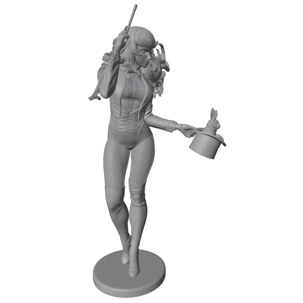 1/24 Magician Girl Pinup, Resin Model Figure Kit, Unassembled and Unpainted