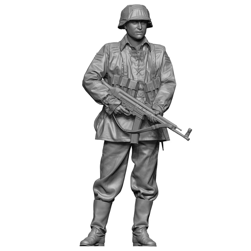 1/35 WWII German STG44 Gunner, Resin Model Figure Kit, Unassembled and Unpainted