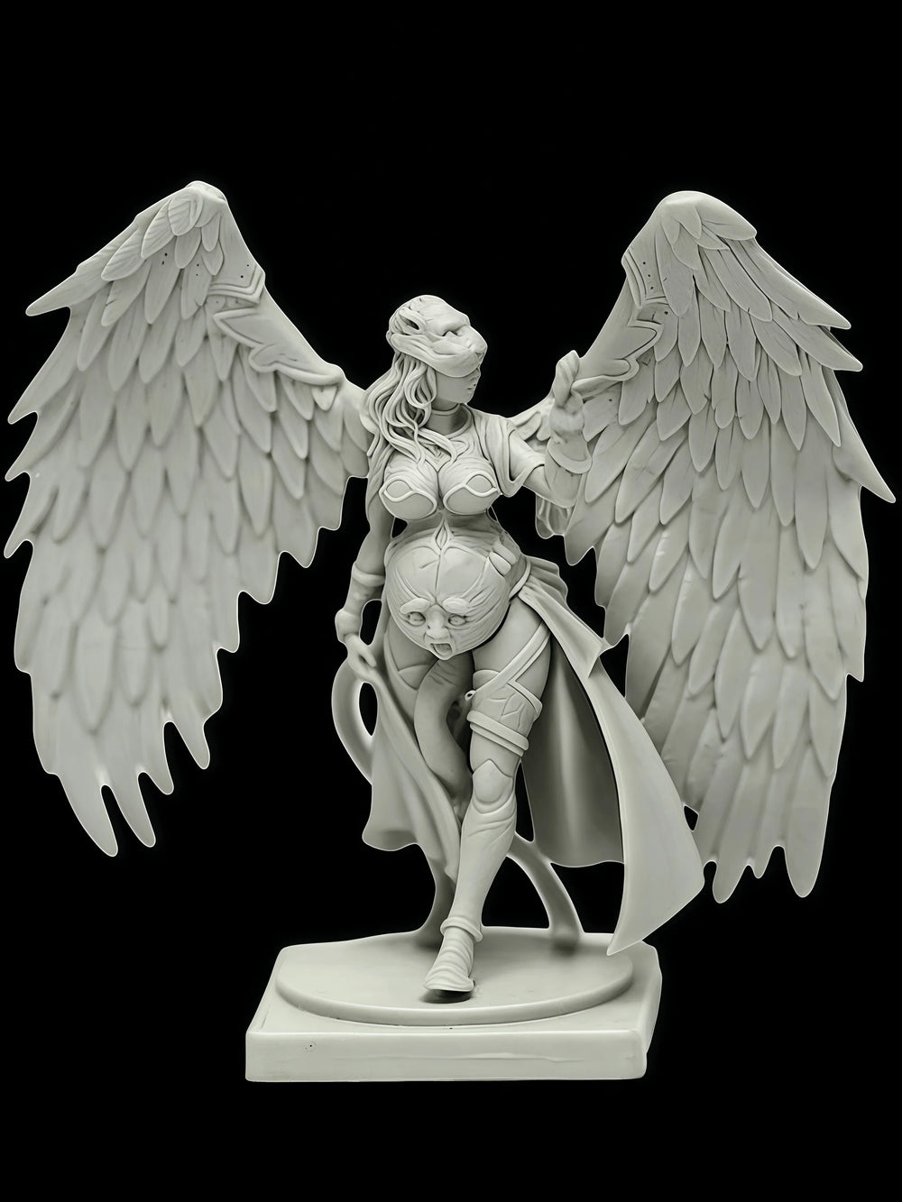 40mm Justice Angel, Resin Model Figure Kit, Fantasy Theme, Unassembled and Unpainted