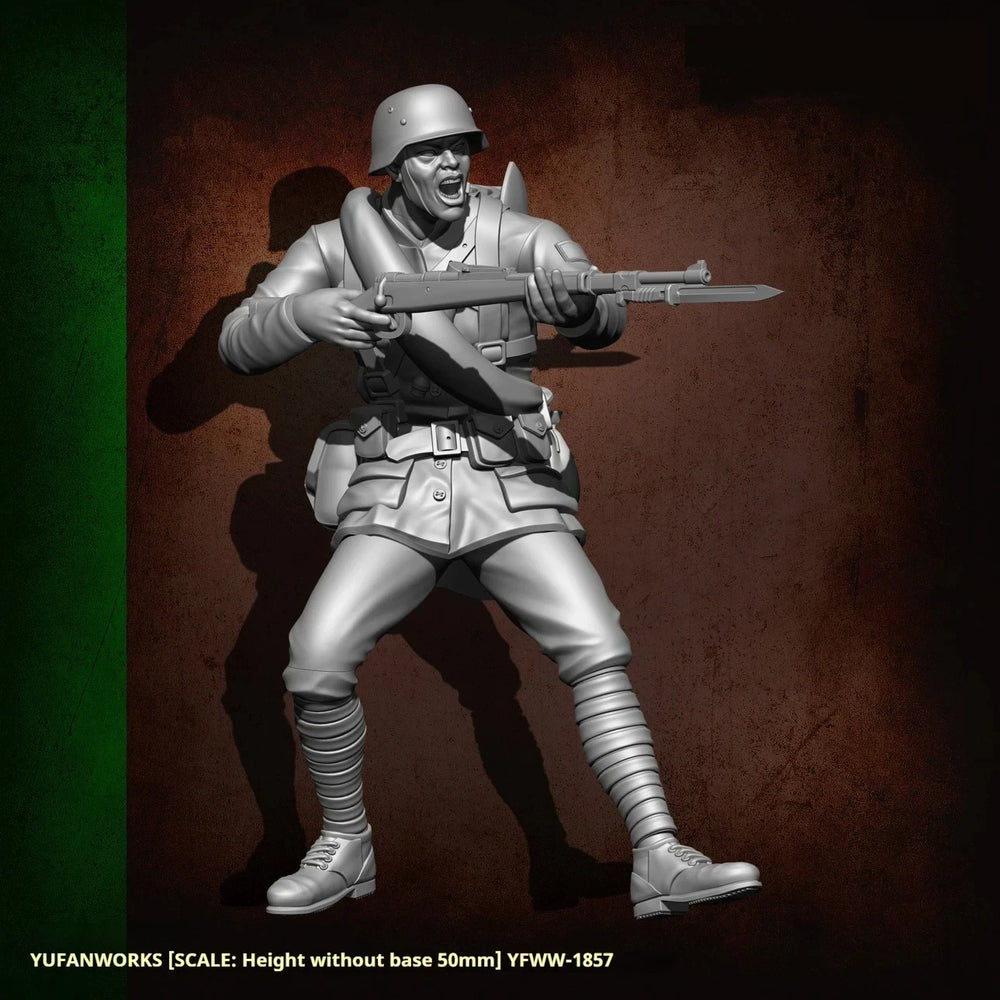 1/24 WWI Allied Soldier, Resin Model Figure Kit, Unassembled and Unpainted