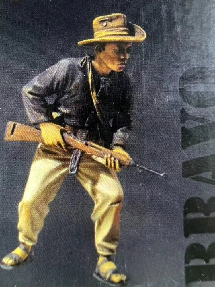 1/35 American Civil War Frontiersman, Resin Model Figure Kit, Unassembled and Unpainted