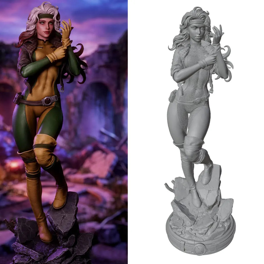 1/24 Pinup Fantasy Warrior, Resin Model Figure Kit, Unassembled and Unpainted