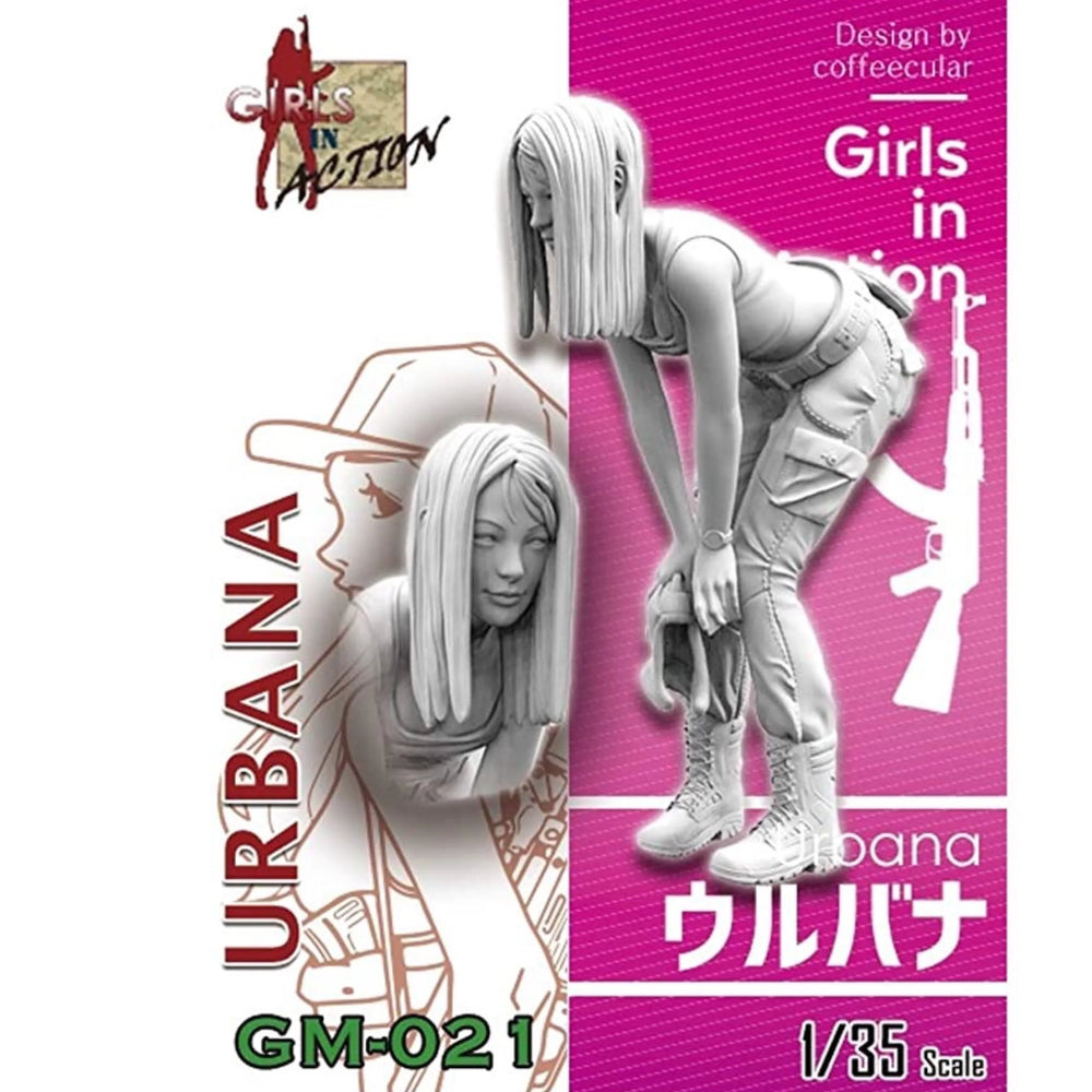 1/35 Female Tactical Operator, Resin Model Figure Kit, Anime Theme, Unassembled and Unpainted