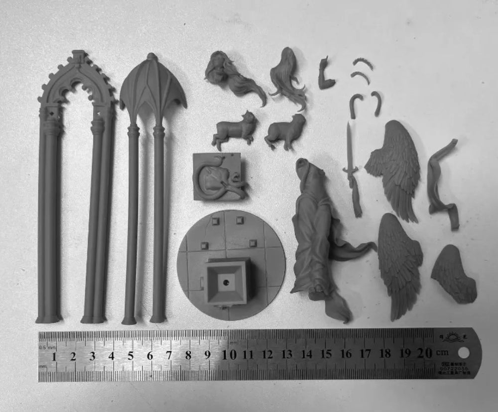 1/24 Angel Myriam, Resin Model Figure Kit, Fantasy Theme, Unassembled and Unpainted