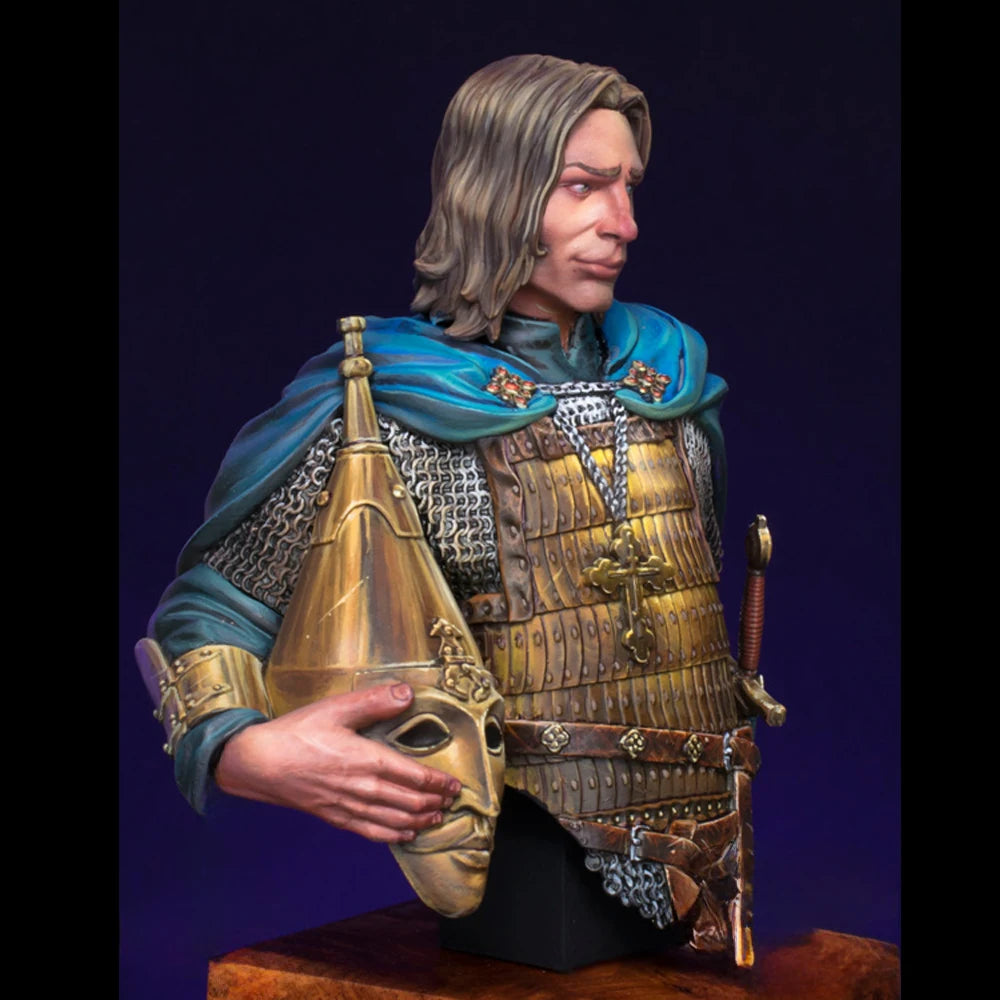 1/12 Medieval Ruthenian Nobleman, Resin Model Bust Kit, Unassembled and Unpainted