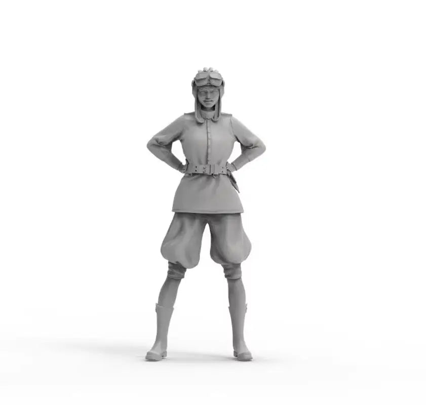 1/24 Armored Pilot Character, Resin Model Figure Kit, Anime Theme, Unassembled and Unpainted