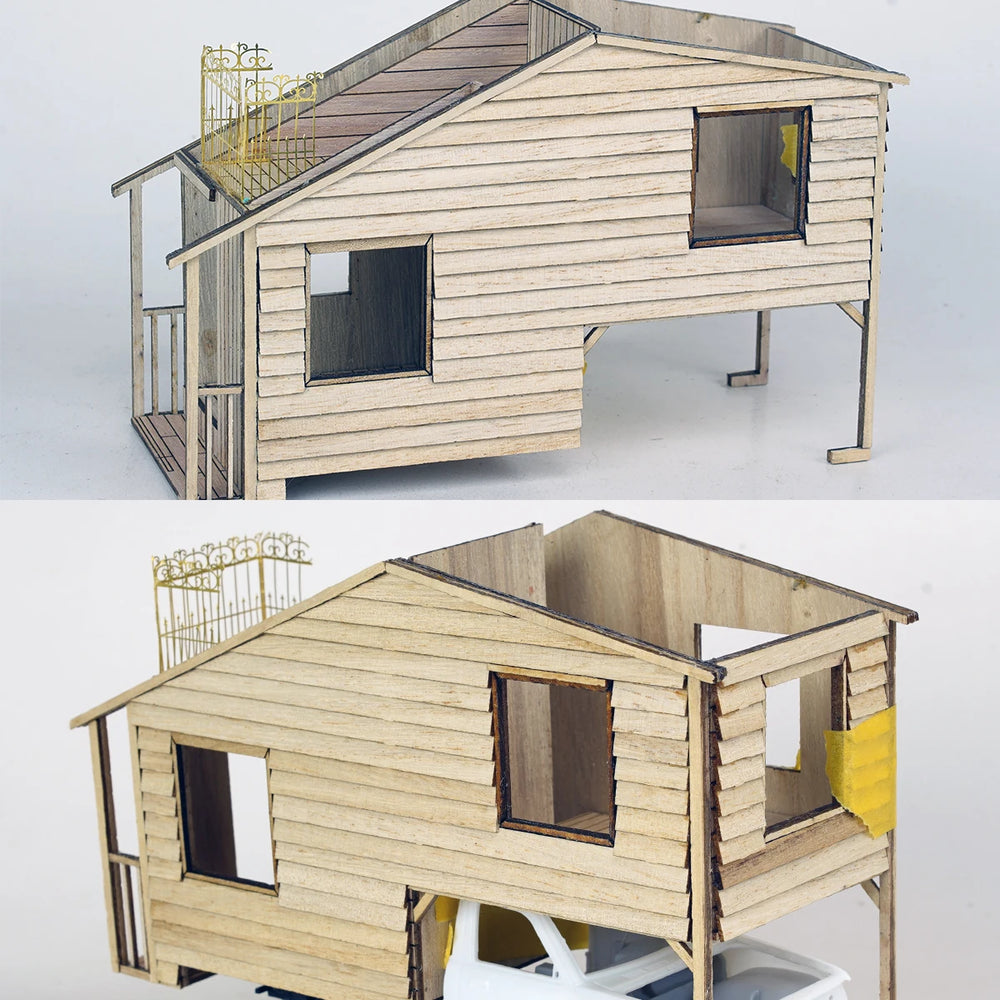 1/35 Modern Residential Railings & Fencing, Resin Model Diorama Kit, Unassembled and Unpainted