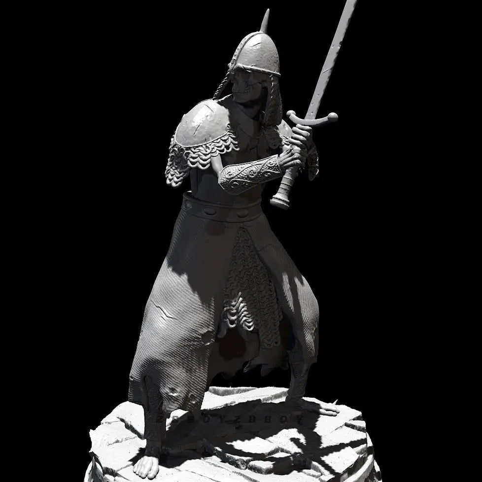 50mm Medieval Warrior, Resin Model Figure Kit, Unassembled and Unpainted