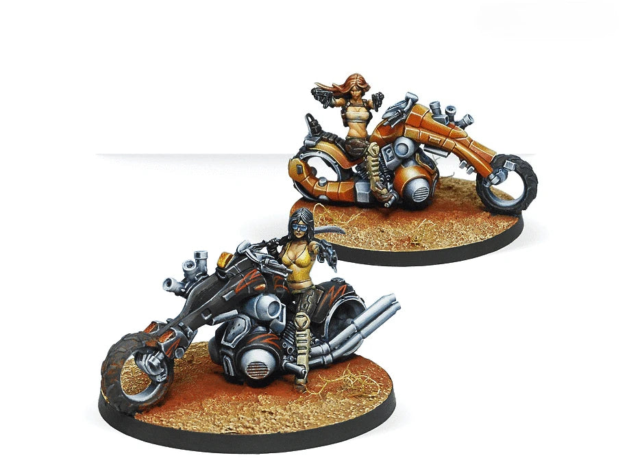 Nazarova Twins Steampunk Enforcers, 2 Figures, Resin Model Figure Kit, Fantasy Theme, Unassembled and Unpainted
