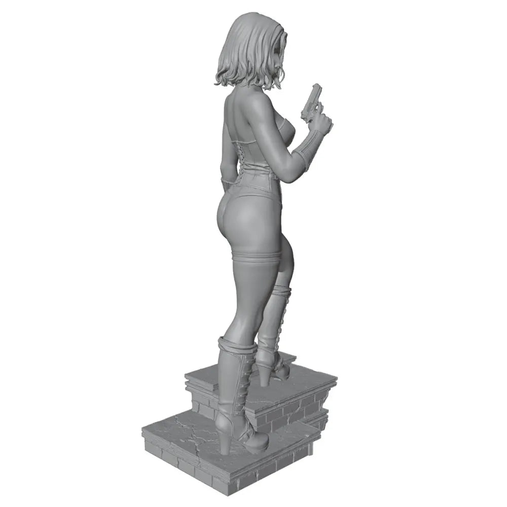 75mm Modern Female Warrior, Resin Model Figure Kit, Unassembled and Unpainted