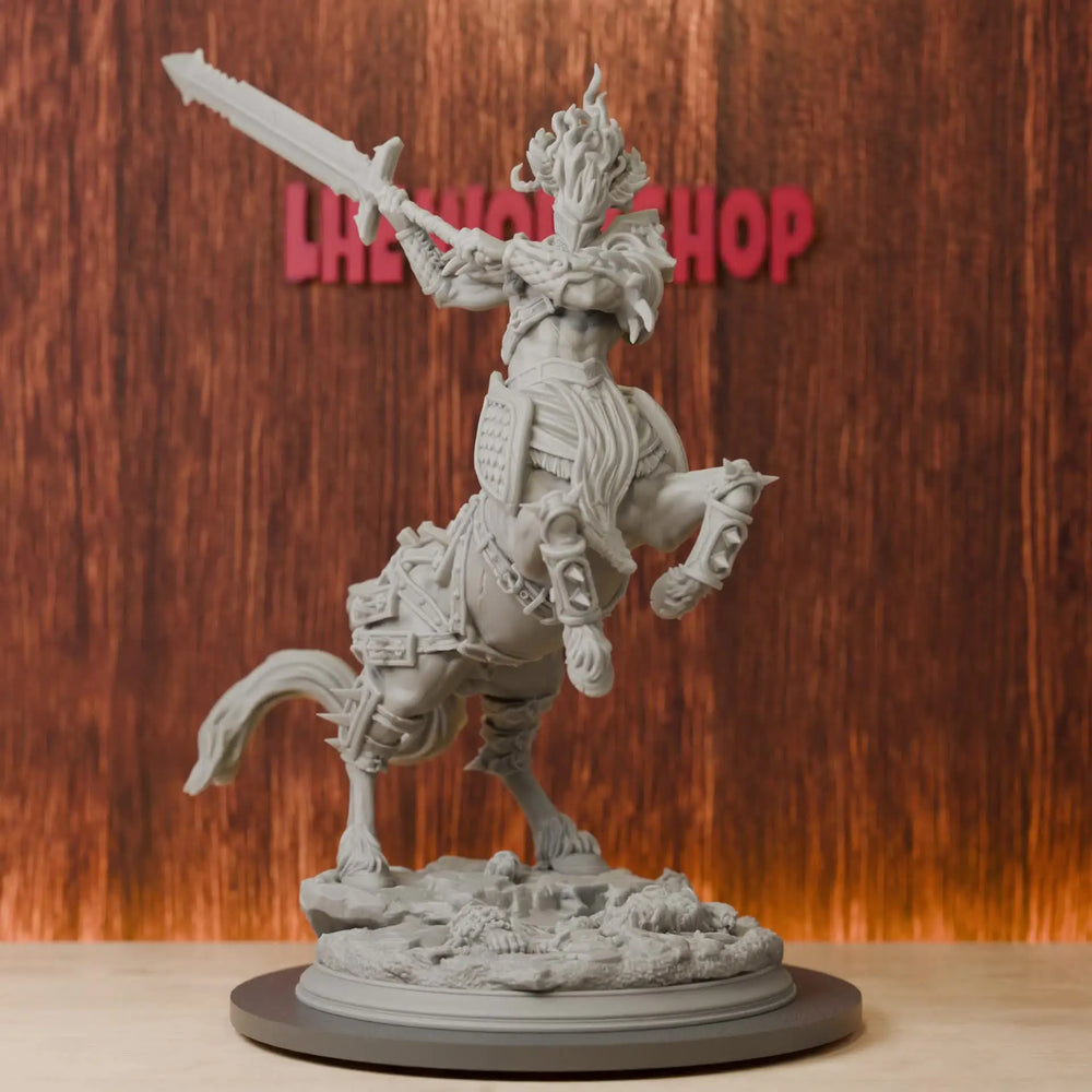 38mm Centaur Warboss, Resin Model Figure Kit, Fantasy Theme, Unassembled and Unpainted