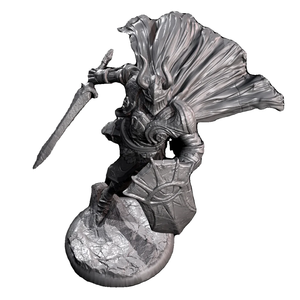 75mm Female Warrior with Flowing Hair and Ornate Armor, Resin Model Figure Kit, Fantasy Theme, Unassembled and Unpainted