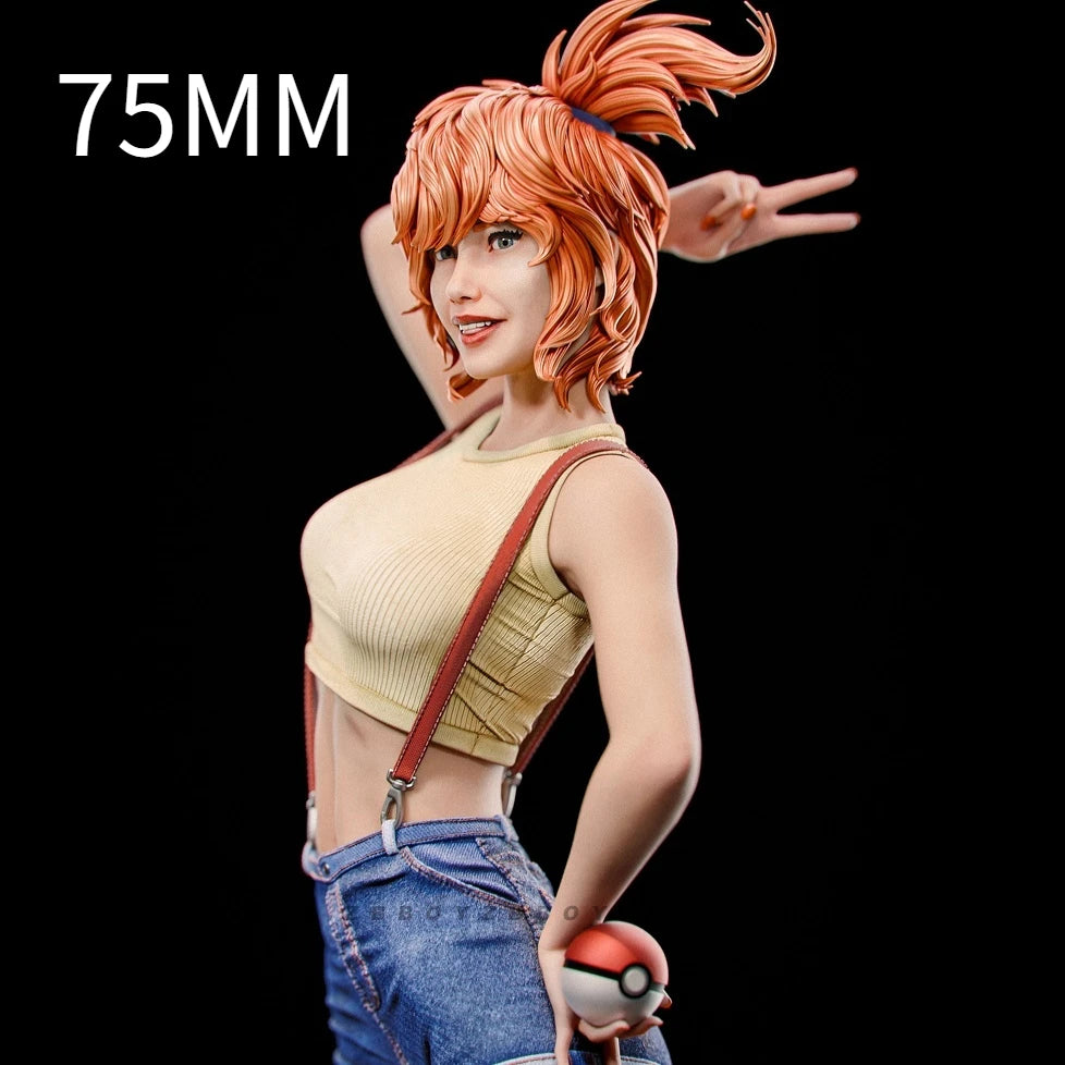 75mm Casual Modern Girl, Resin Model Figure Kit, Unassembled and Unpainted