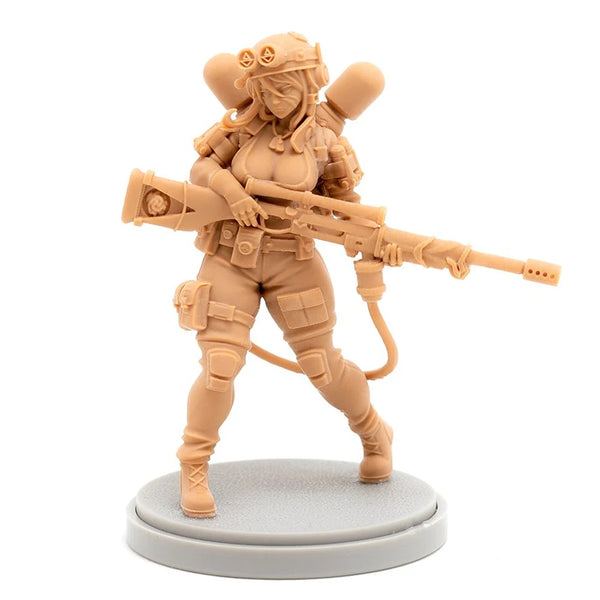 Modern Caster Hunter Tactical Trooper, Resin Model Figure Kit, Unassembled and Unpainted