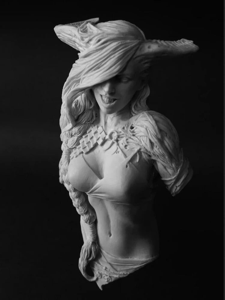 1/12 Ancient Mythological Winged Goddess, Resin Model Bust Kit, Unassembled and Unpainted