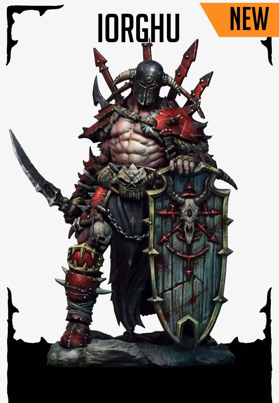 1/24 Demon Warrior, 4 Figures, Resin Model Figure Kit, Fantasy Theme, Unassembled and Unpainted