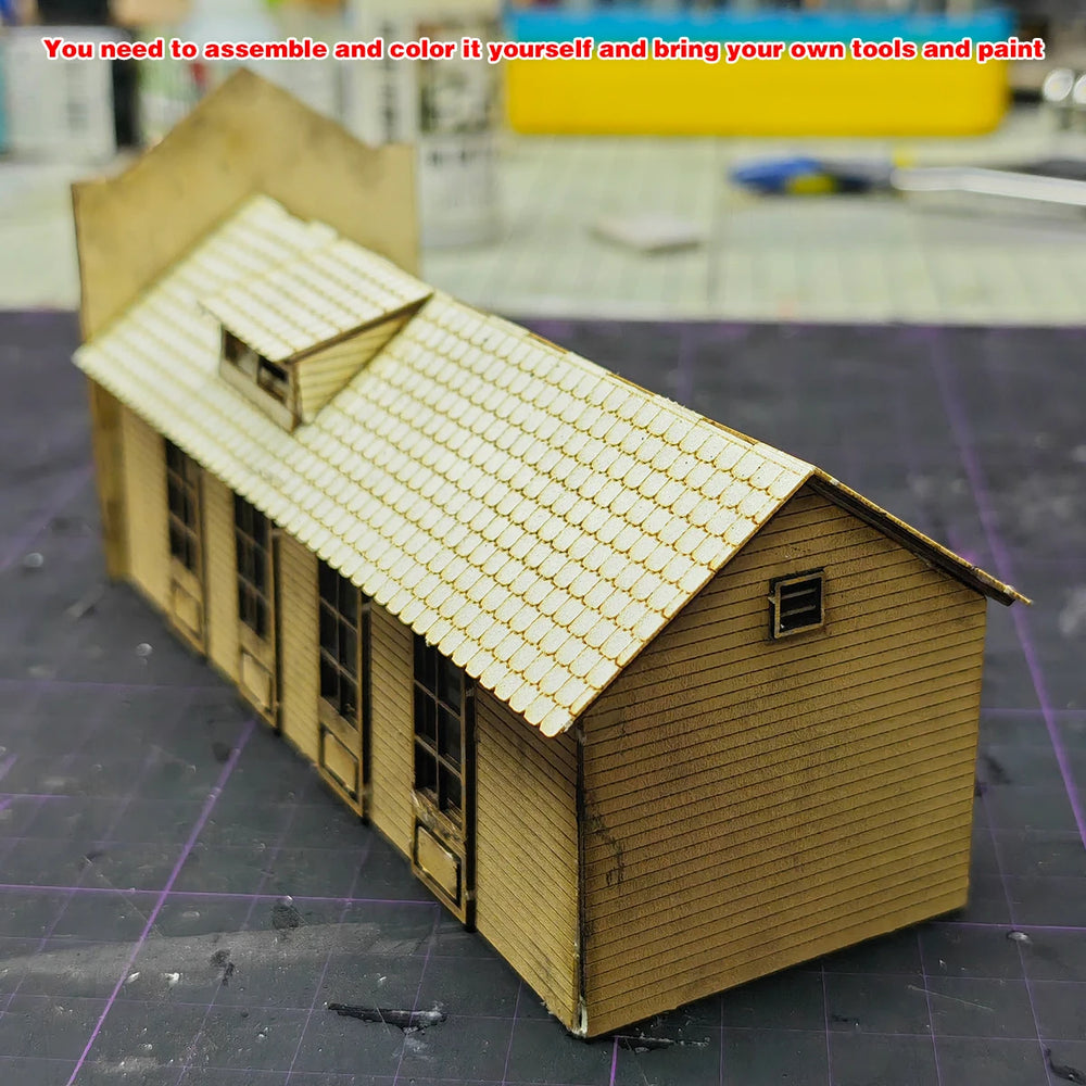 1/87 Victorian Railway Station Pub, Resin Model Terrain Kit, Historical Theme, Unpainted