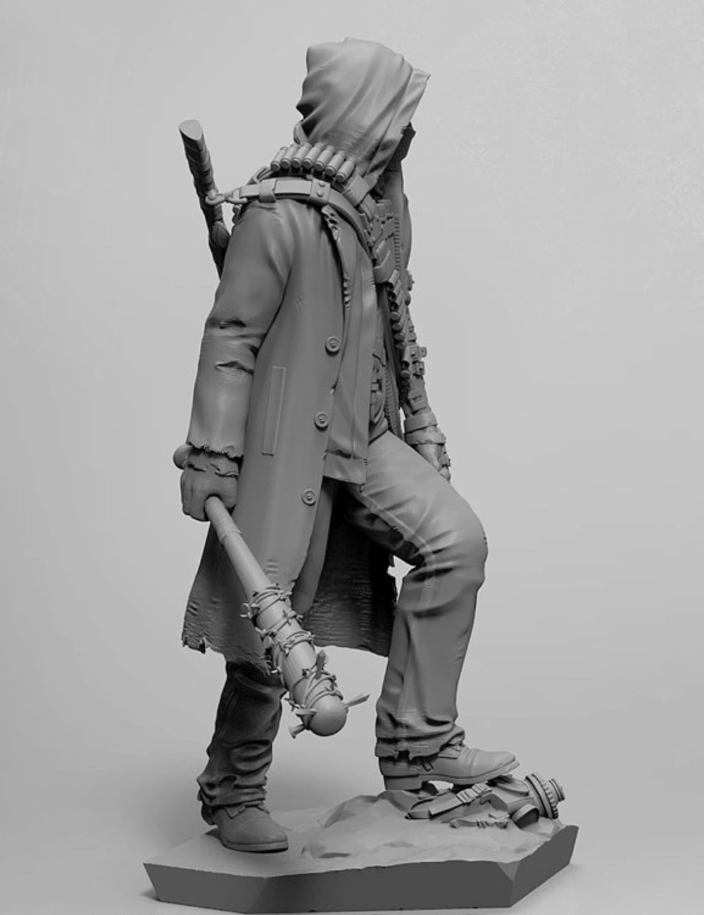 1/35 Modern Post-Apocalyptic Survivor Warrior, Resin Model Figure Kit, Unassembled and Unpainted