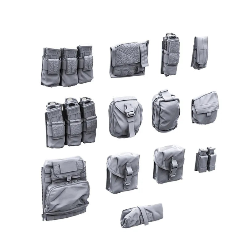 1/35 Modern Tactical Accessory Set, Resin Model Accessory Kit, Unpainted