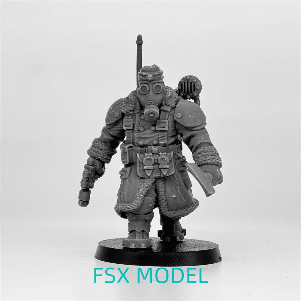 32mm Mutant Warriors, 10 Figures, Resin Model Figure Kit, Sci-Fi Theme, Unassembled and Unpainted