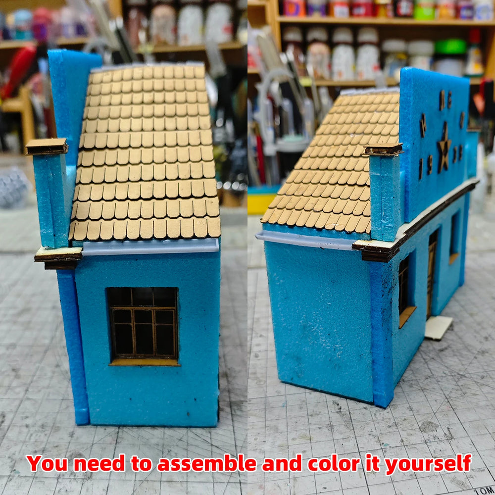 1/35 Eastern European Residential, Resin Model Diorama Kit, Historical Theme, Unassembled and Unpainted