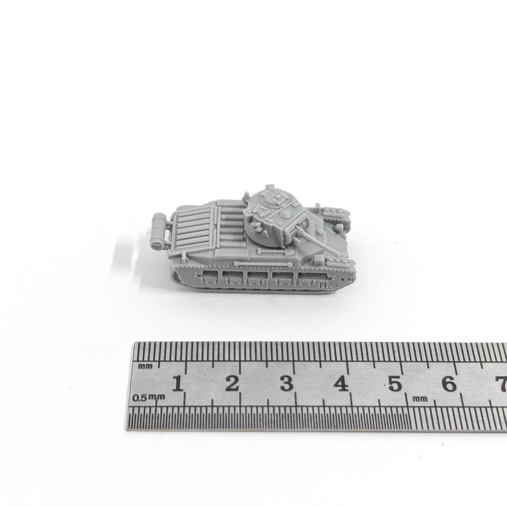 1/144 WWII Matilda II Infantry Tank, Resin Model Vehicle Kit, Unassembled and Unpainted