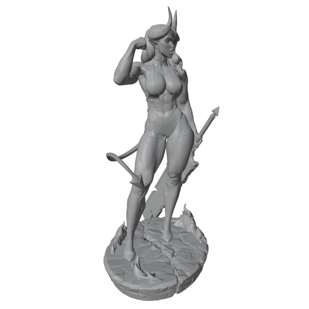 1/24 Demon Female, Resin Model Figure Kit, Fantasy Theme, Unassembled and Unpainted