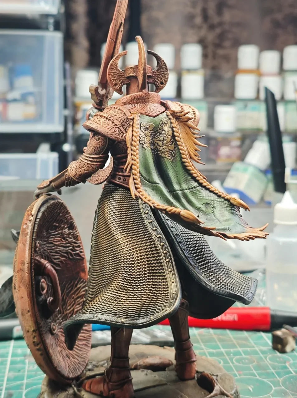 Furnace Knight, Resin Model Figure Kit, Fantasy Theme, Unassembled and Unpainted