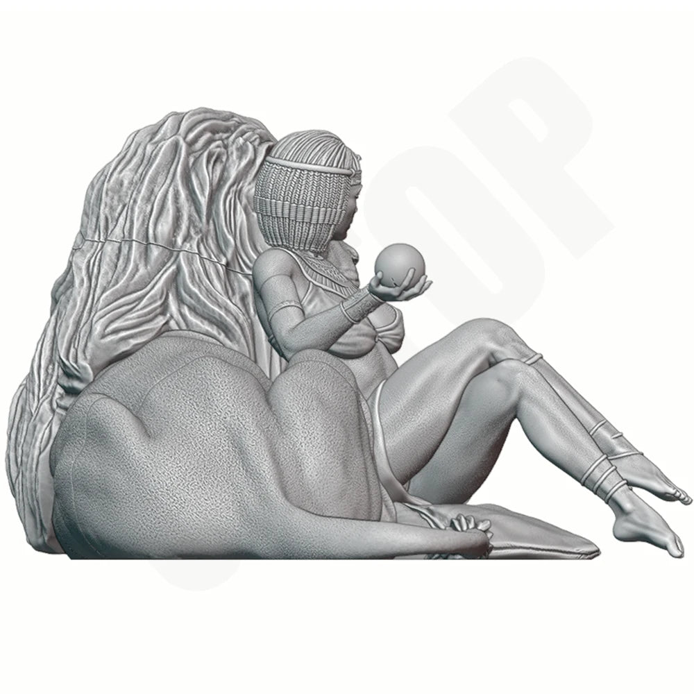 1/24 Fantasy Egyptian Queen, Resin Model Figure Kit, Unassembled and Unpainted