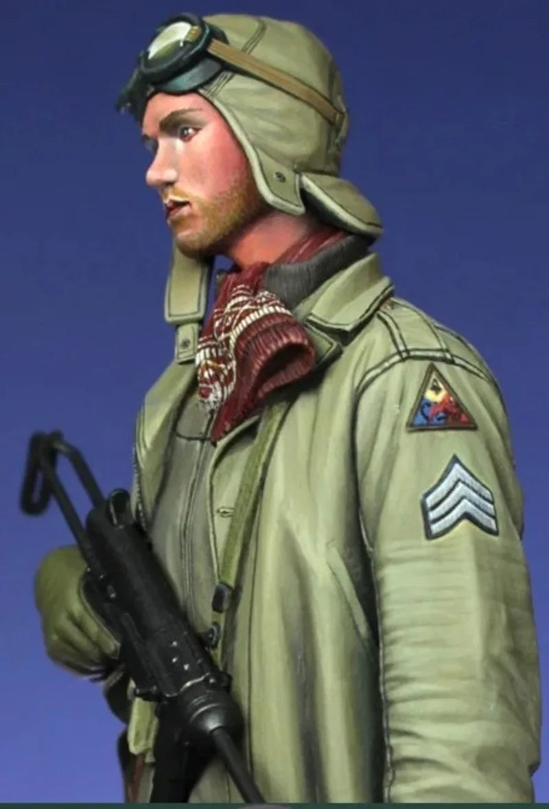 1/16 WWII US Army Infantry Soldier, 4 Figures, Resin Model Figure Kit, Unassembled and Unpainted