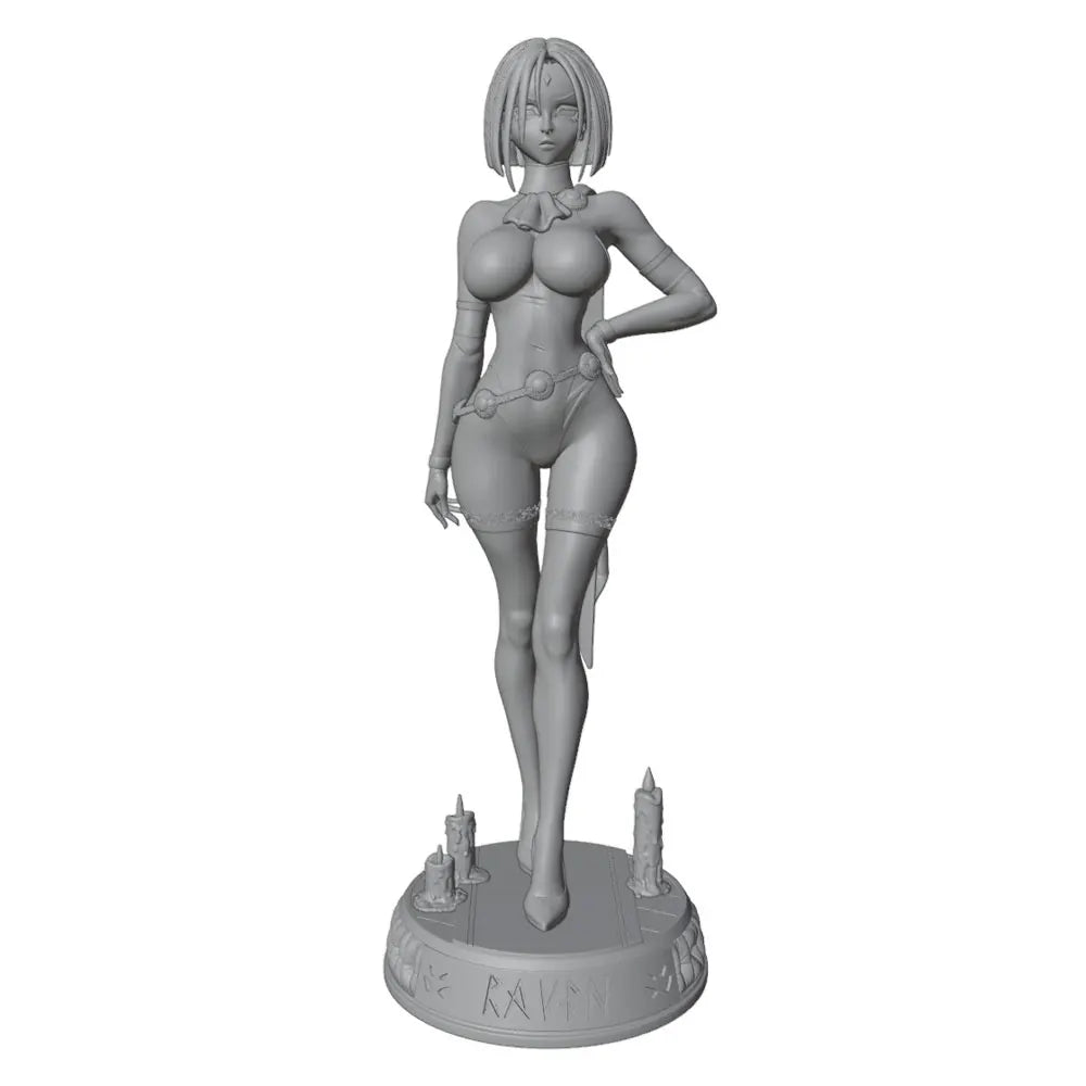 1/24 Blonde Female, Resin Model Figure Kit, Unassembled and Unpainted
