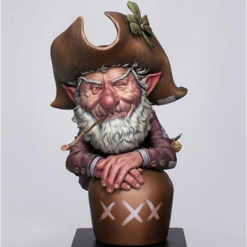 Elf Pirate, Resin Model Bust Kit, Fantasy Theme, Unassembled and Unpainted