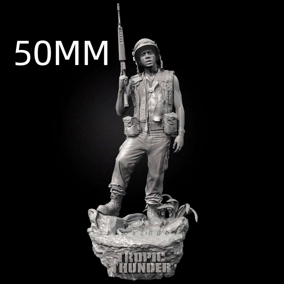 90mm WWI US Military Soldier, Resin Model Figure Kit, Unassembled and Unpainted
