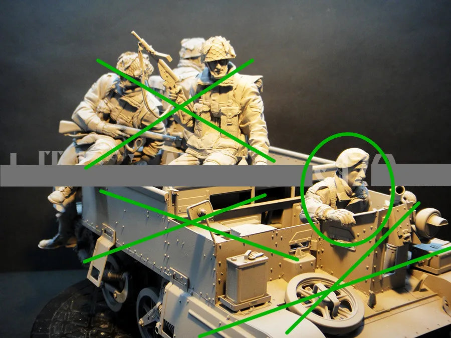 1/16 Modern Desert Operations, 12 Figures, Resin Model Diorama Kit, Unassembled and Unpainted