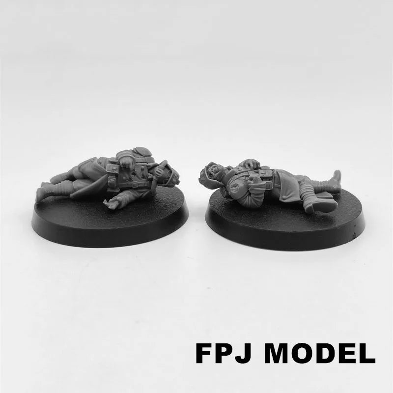 28mm Fallen Guard Medieval Fantasy, 50 Figures, Resin Model Figure Kit, Fantasy Theme, Unassembled and Unpainted