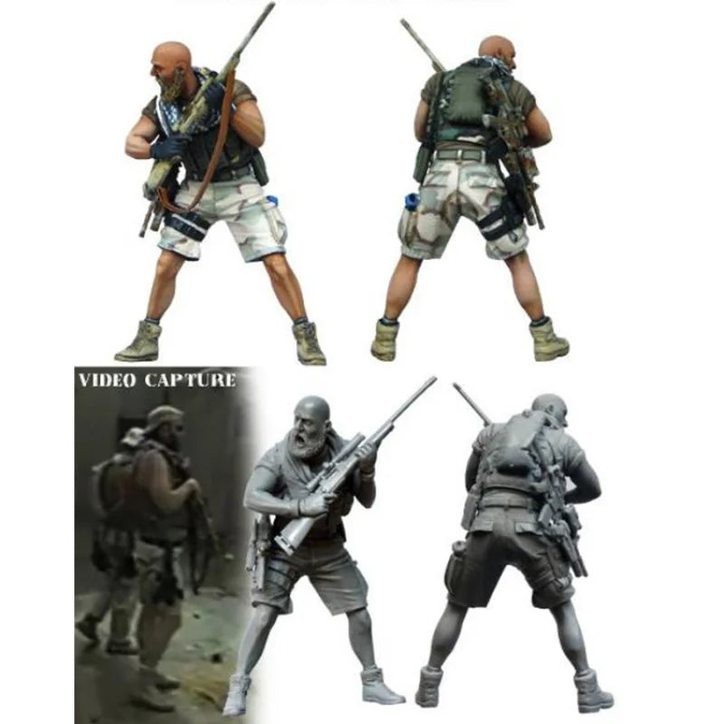 1/35 Modern US Tactical Operator in Ready Stance, Resin Model Figure Kit, Unassembled and Unpainted